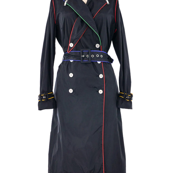 Jean-Charles de Castelbajac レイヤード コート Jean-Charles de Castelbajac Rainbow Trim Nylon Trench Coat