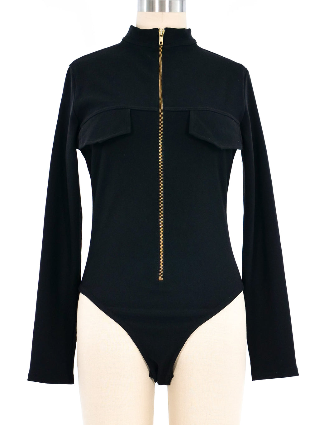 ファッション Ribbed Tech Wear Mock Neck Bodysuit レディースウェア