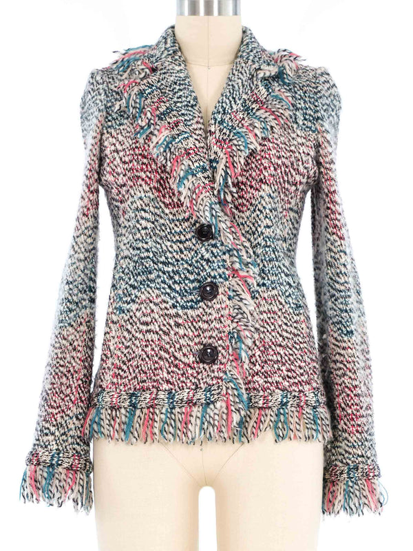 Missoni Fringe Knit Jacket Jacket arcadeshops.com