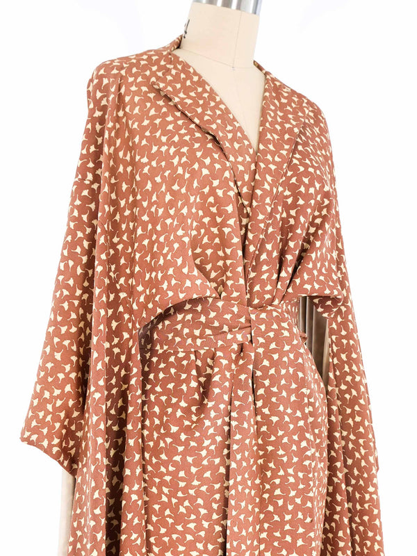 1980s Printed Silk Kimono Jacket arcadeshops.com