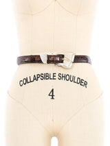 Barry Kieselstein Cord Alligator Modernist Buckle Belt Accessory arcadeshops.com