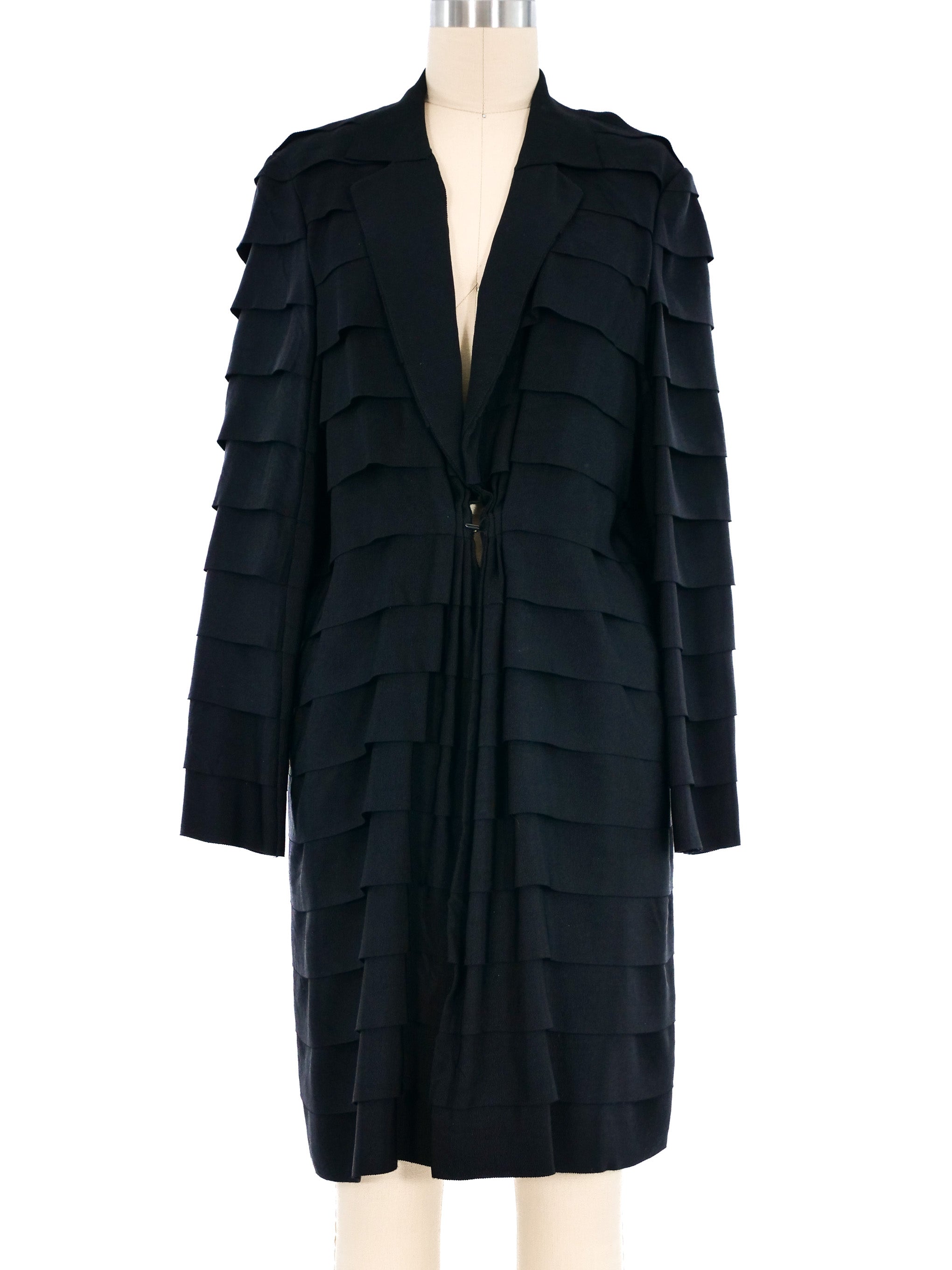 Lanvin Layered Ruffle Longline Jacket