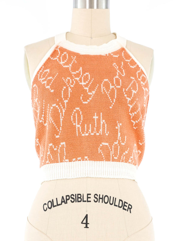 Alley Cat Signature Knit Halter Top arcadeshops.com