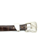 Barry Kieselstein Cord Alligator Modernist Buckle Belt Accessory arcadeshops.com