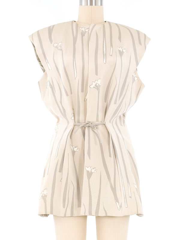 Geoffery Beene Floral Silk Tunic Top arcadeshops.com