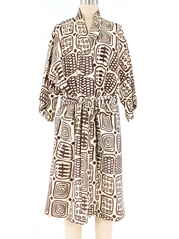1950s Block Printed Kimono Jacket arcadeshops.com