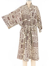 1950s Block Printed Kimono Jacket arcadeshops.com
