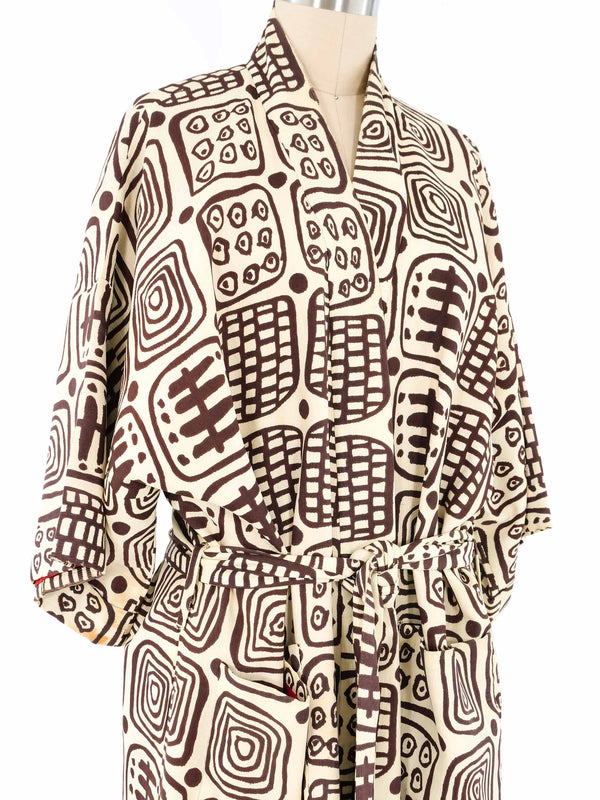 1950s Block Printed Kimono Jacket arcadeshops.com