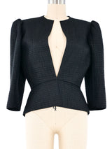 Mary McFadden Quilted Crop Jacket Top arcadeshops.com