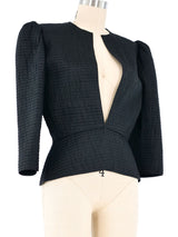 Mary McFadden Quilted Crop Jacket Top arcadeshops.com