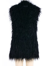 Paco Rabanne Faux Fur Shag Vest Jacket arcadeshops.com