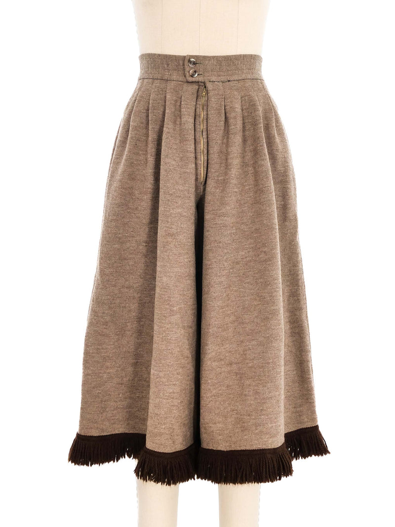 Yves Saint Laurent Wool Culottes Bottom arcadeshops.com