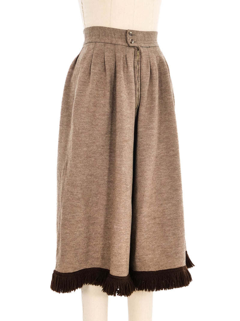 Yves Saint Laurent Wool Culottes Bottom arcadeshops.com