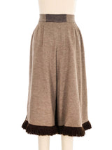 Yves Saint Laurent Wool Culottes Bottom arcadeshops.com