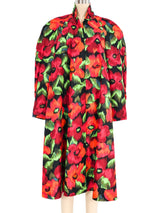 Victor Costa Floral Printed Opera Jacket Jacket arcadeshops.com