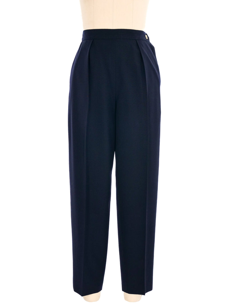 Chanel Navy Trousers Bottom arcadeshops.com
