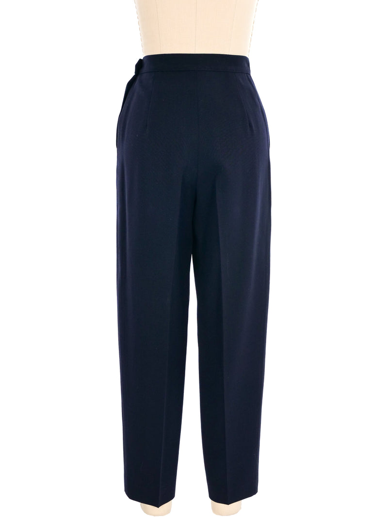 Chanel Navy Trousers Bottom arcadeshops.com