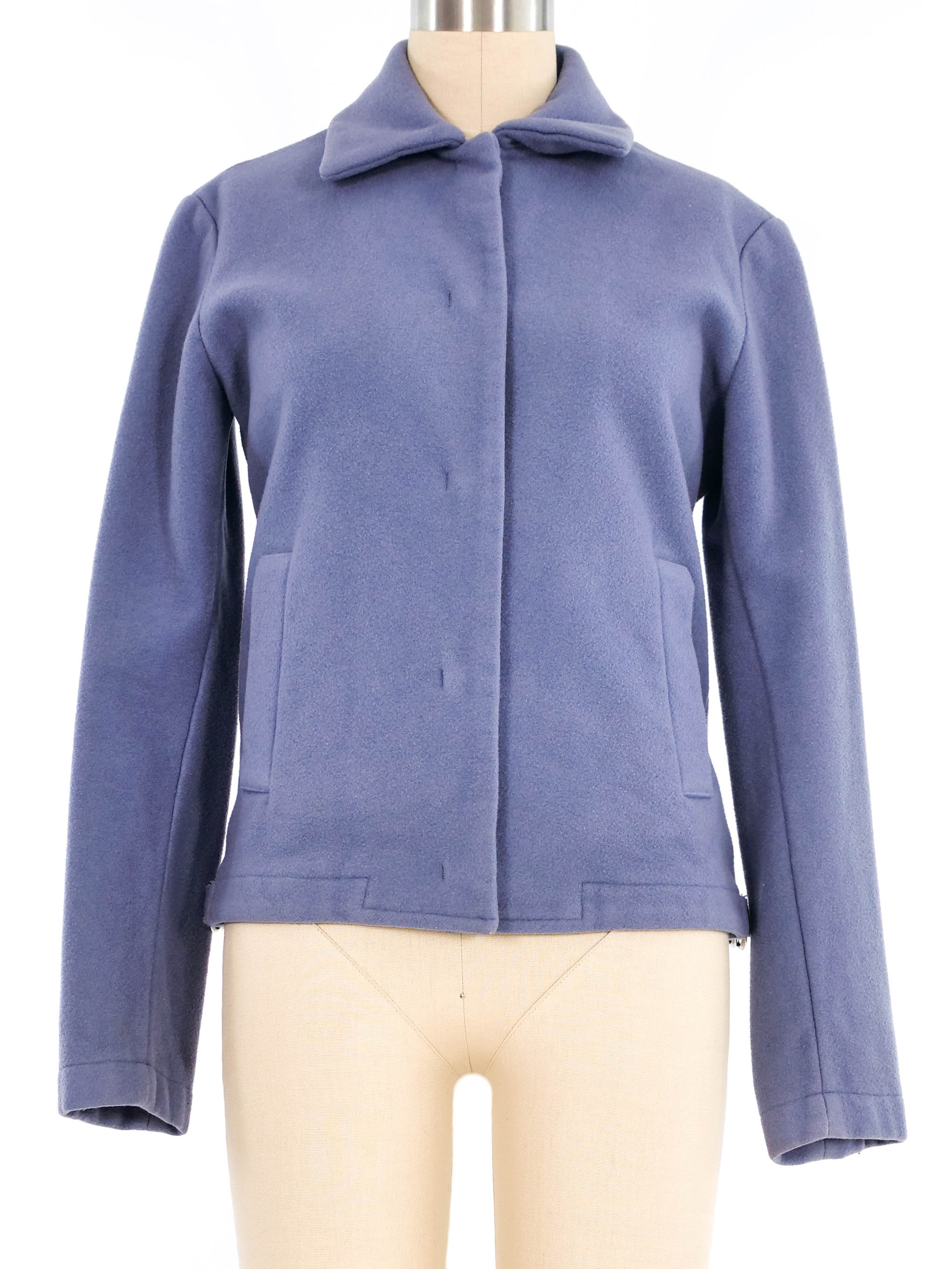 メゾン マルジェラ Maison Margiela Wool Jacket Maison Margiela Dusty Blue Wool Jacket