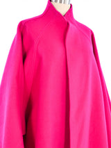 1980s Calvin Klein Magenta Overcoat Outerwear arcadeshops.com