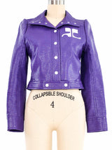Courreges Purple Vinyl Jacket Jacket arcadeshops.com