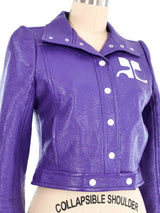 Courreges Purple Vinyl Jacket Jacket arcadeshops.com