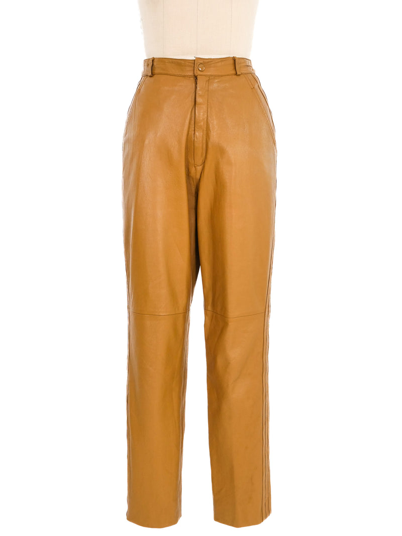 Butterscotch Leather Pants Bottom arcadeshops.com