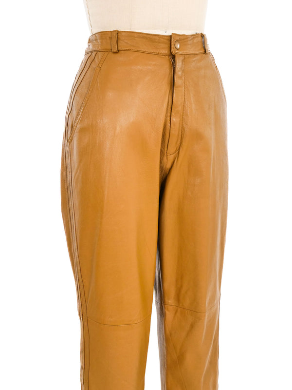 Butterscotch Leather Pants Bottom arcadeshops.com