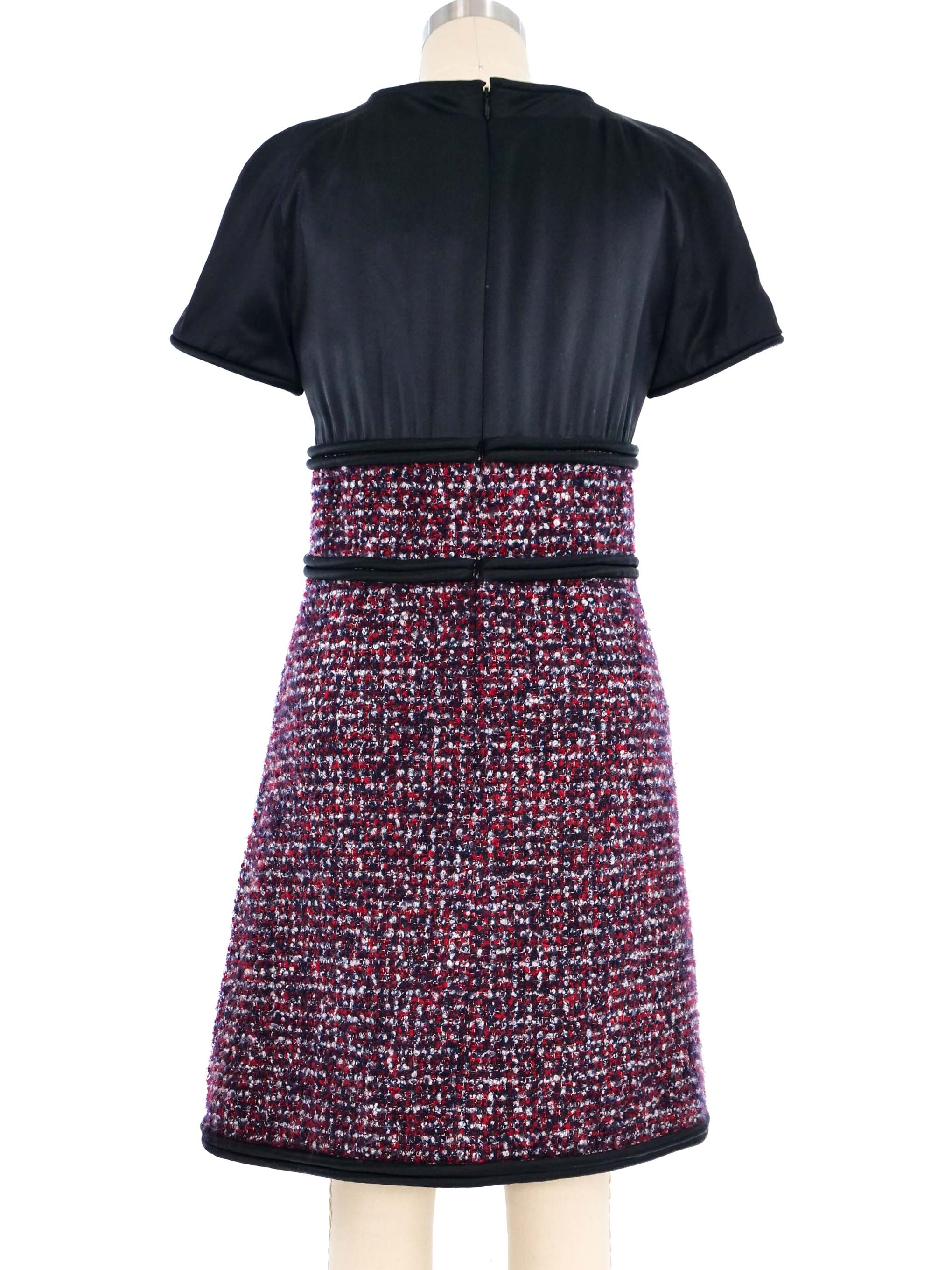 Chanel Silk And Tweed Dress