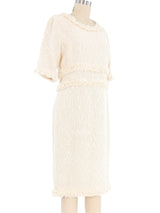 Chanel Cream Tweed Dress Dress arcadeshops.com