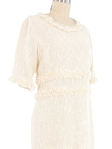 Chanel Cream Tweed Dress Dress arcadeshops.com