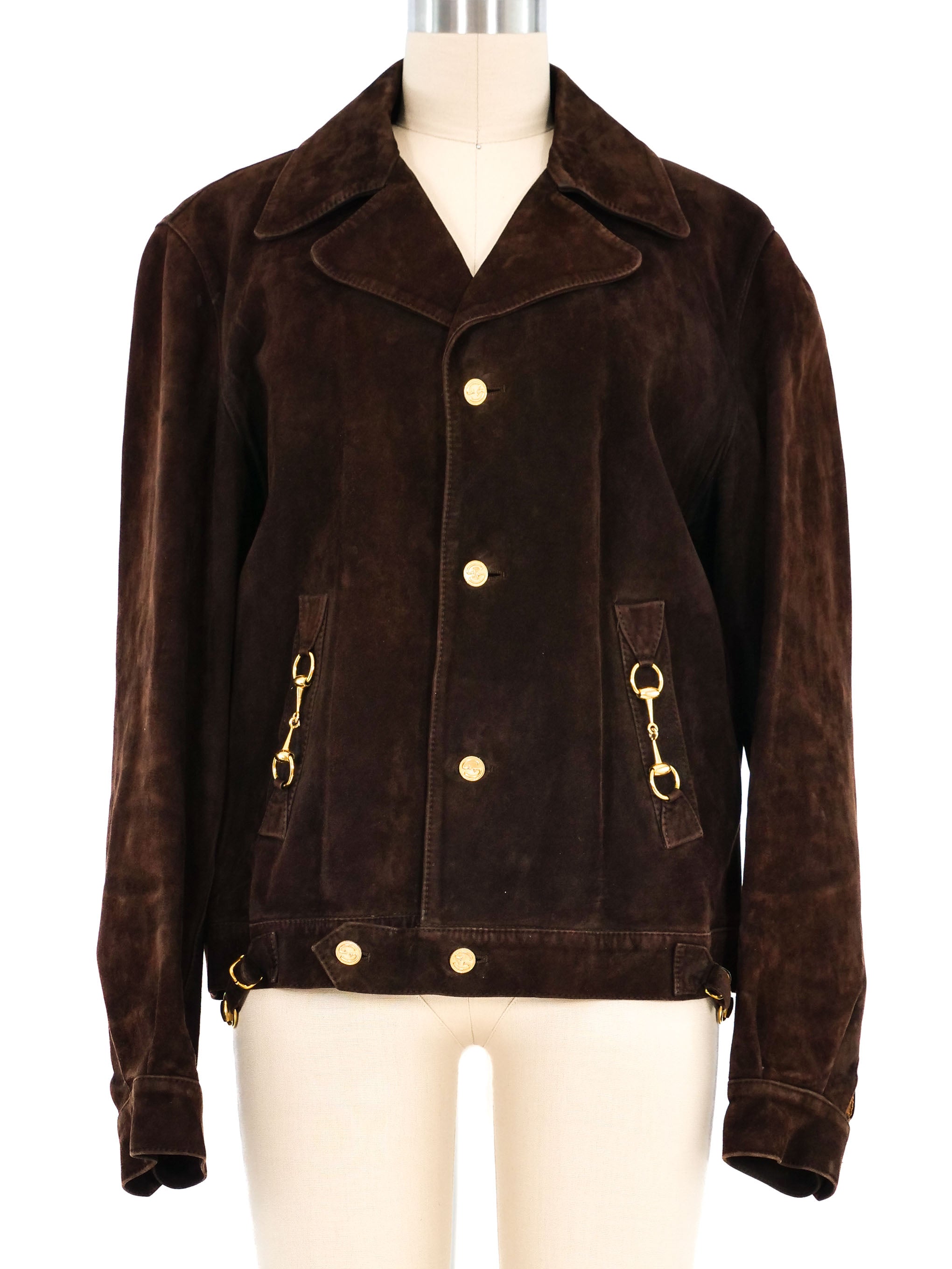 1980s Gucci Suede Horsebit Jacket