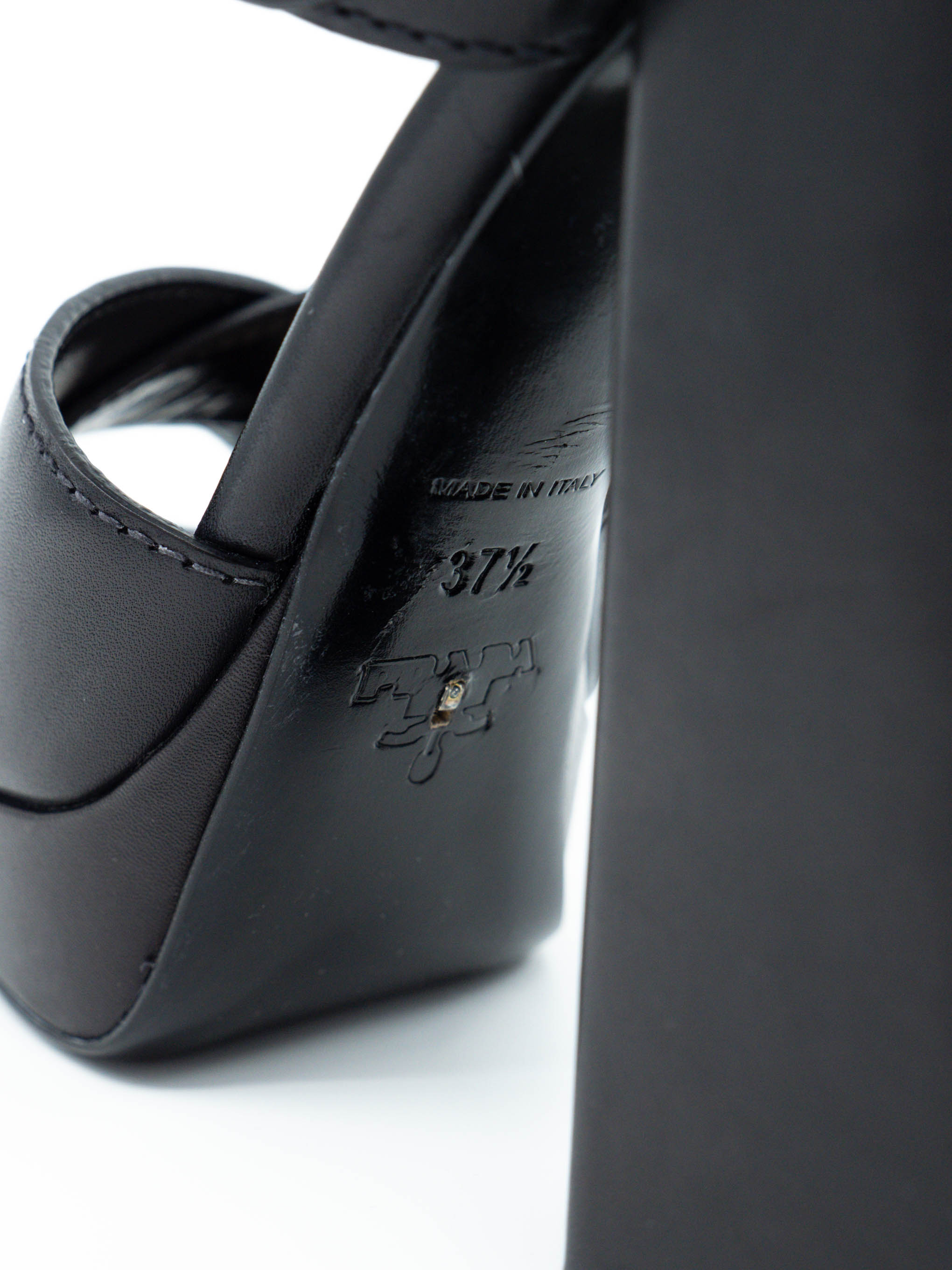Prada Leather Platform Heels, 37.5