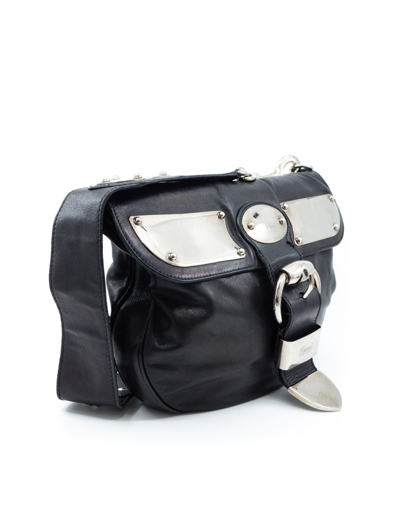 Gucci Black Leather Romy Messenger Bag Bags arcadeshops.com