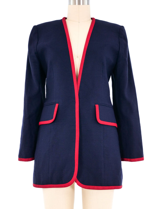 Christian Dior Couture Navy Jacket Jacket arcadeshops.com