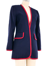 Christian Dior Couture Navy Jacket Jacket arcadeshops.com