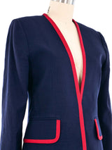 Christian Dior Couture Navy Jacket Jacket arcadeshops.com