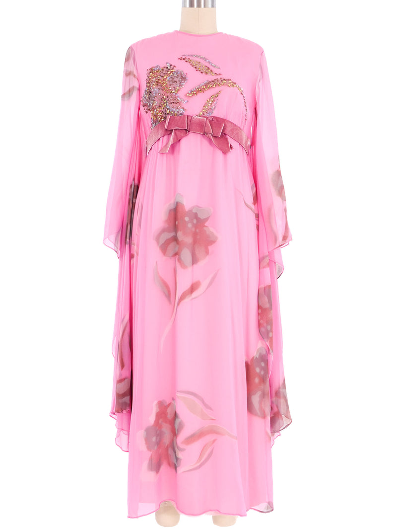 Emma Domb Hand Painted Kimono Sleeve Dress Dress arcadeshops.com