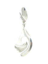 Modernist Sterling Silver Scroll Earrings Jewelry arcadeshops.com