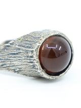 Brutalist Carnelian Stone Ring Jewelry arcadeshops.com