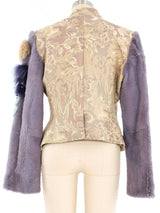 2001 Christian Lacroix Fur Trimmed Brocade Jacket Jacket arcadeshops.com