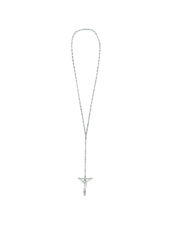 Elsa Peretti Tiffany Sterling Silver Rosary Necklace Jewelry arcadeshops.com