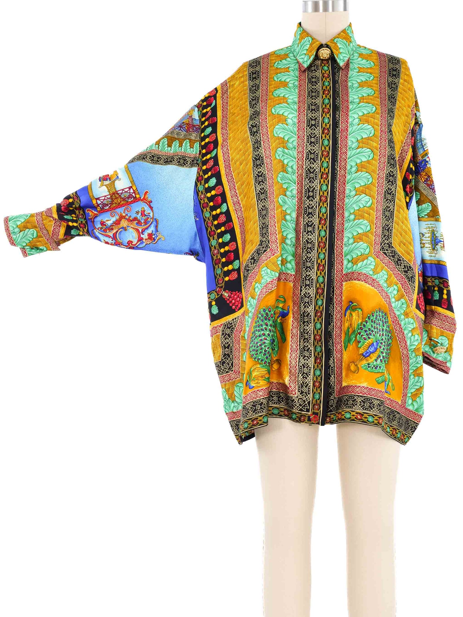 1992 Gianni Versace Printed Silk Shirt