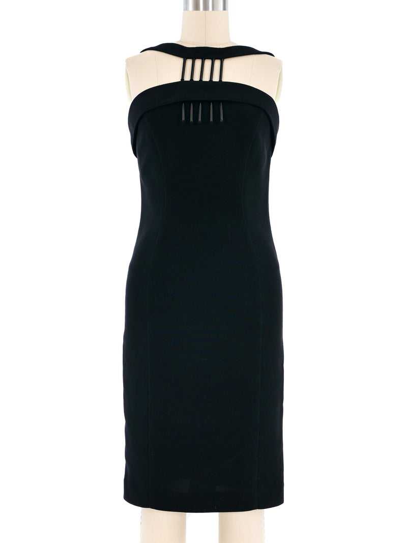 Thierry Mugler Acrylic Fringe Accent Dress Dress arcadeshops.com