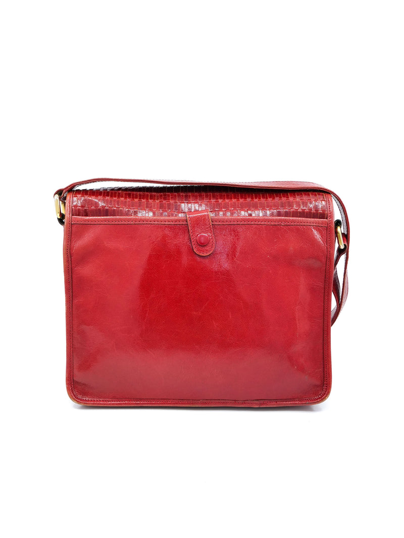Fendi Red Woven Leather Bag Accessory arcadeshops.com