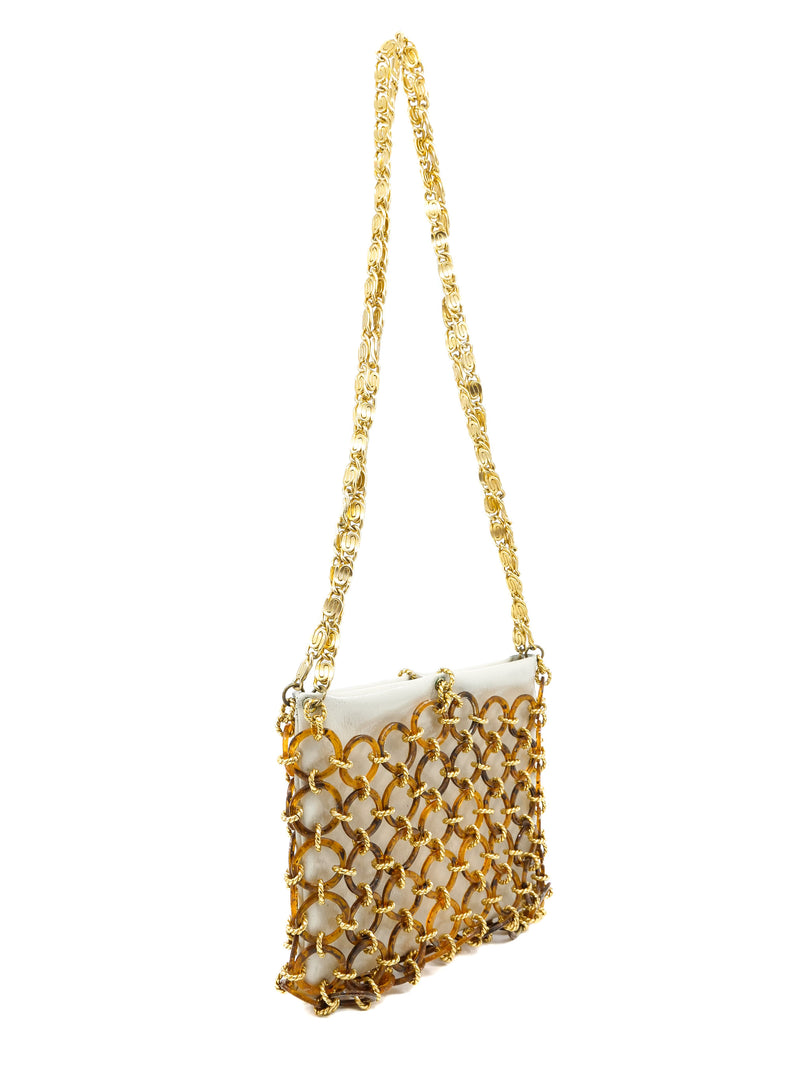 1960s Tortoise Ring Chain Bag Accessory arcadeshops.com
