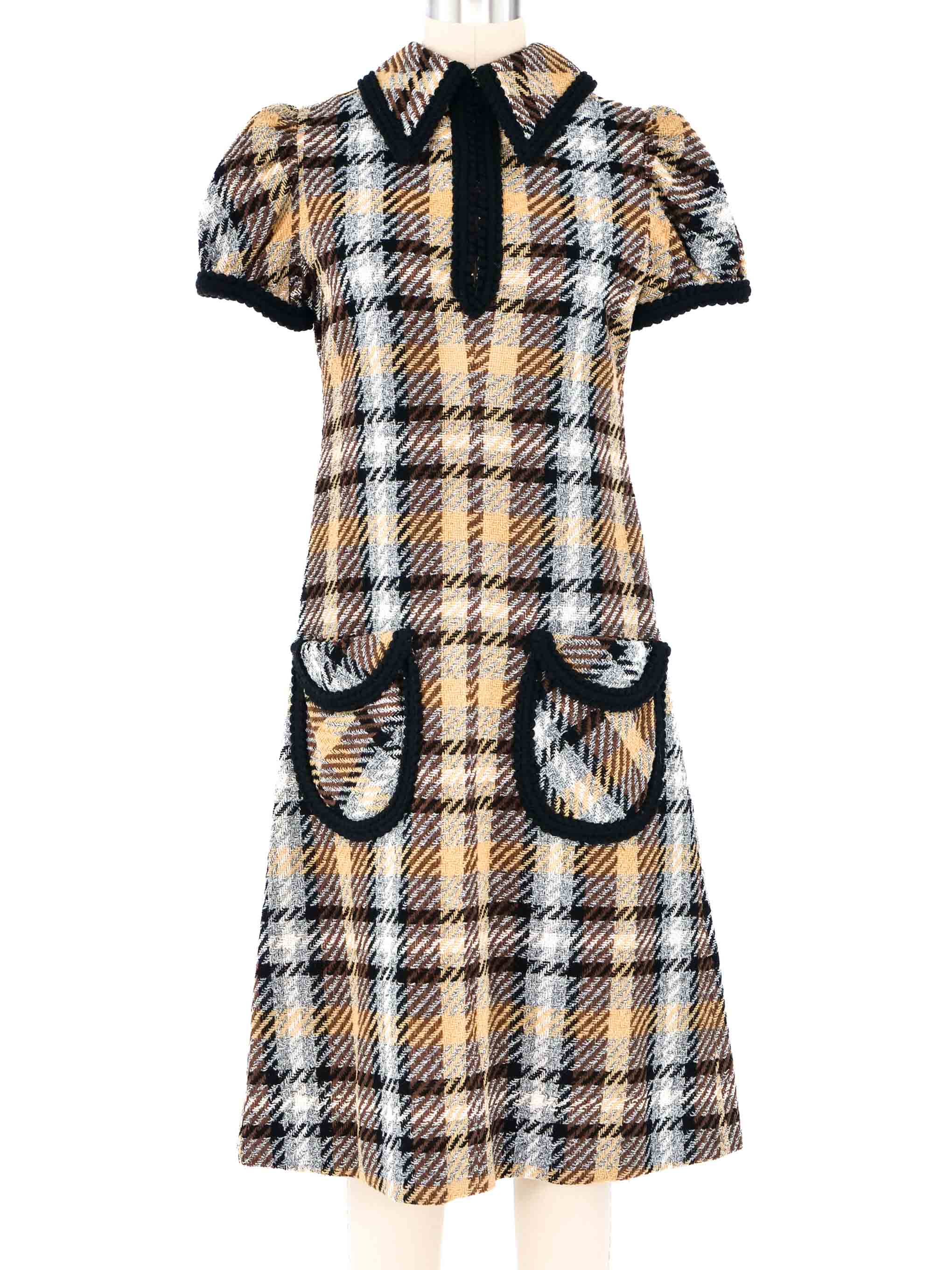 Oscar de la renta tweed dress hotsell