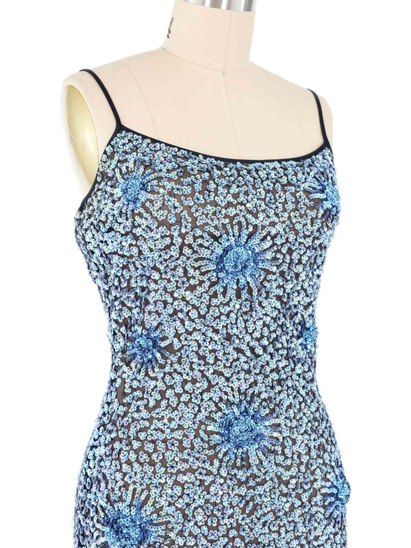 Vivienne Tam Floral Sequin Mini Dress arcadeshops.com
