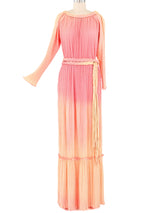 Mary McFadden Dimensional Pleated Maxi Dress Dress arcadeshops.com