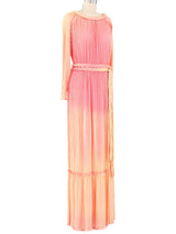 Mary McFadden Dimensional Pleated Maxi Dress Dress arcadeshops.com