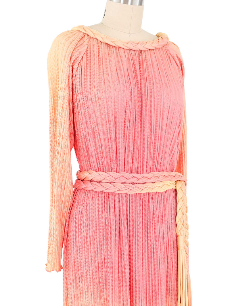 Mary McFadden Dimensional Pleated Maxi Dress Dress arcadeshops.com